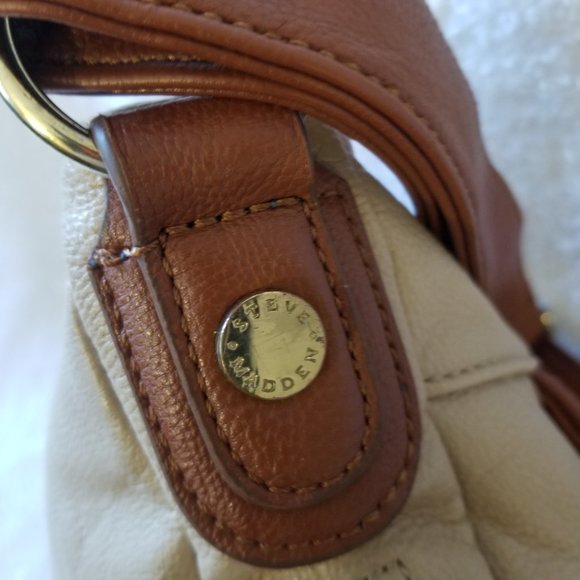 Steve Madden Vegan Leather Expandable Crossbody Satchel Tote - Picture 14 of 16